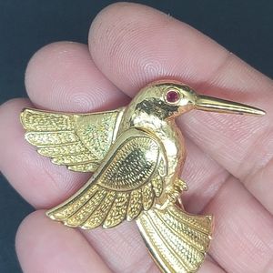 Vintage bird brooch